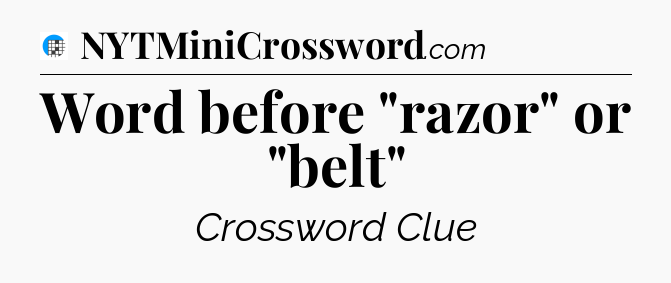 Word before 
