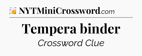 Tempera binder - 7 Little Words