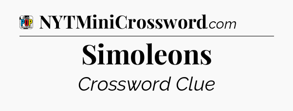 Simoleons Crossword Clue