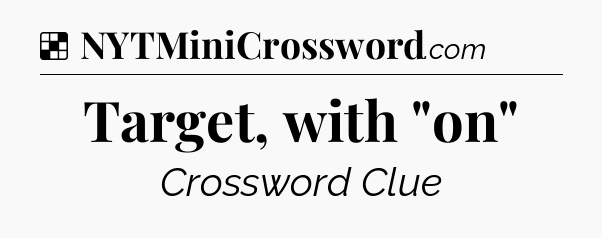 Solution: Target, with 