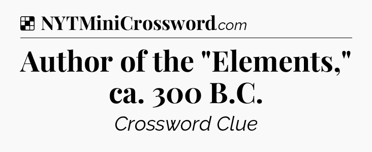 Solution: Author of the 
