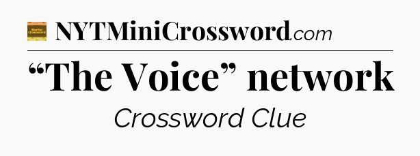 “The Voice” network crossword clue Eugene Sheffer