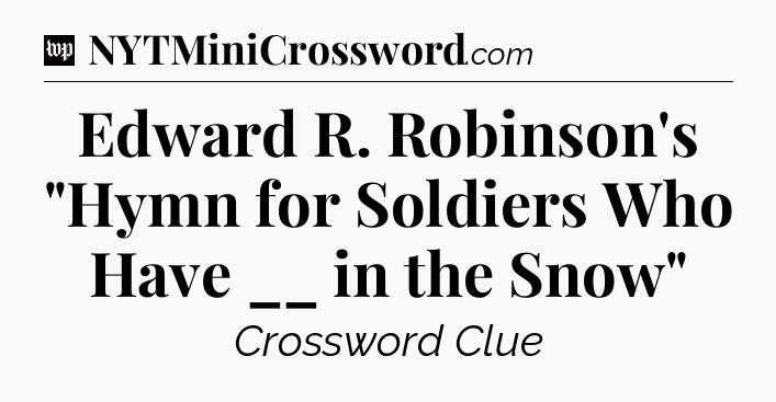 Edward R. Robinson's 