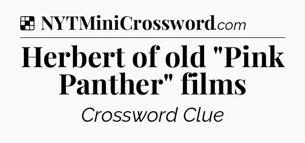 Solution: Herbert of old 