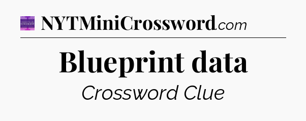 Blueprint data - Thomas Joseph Crossword