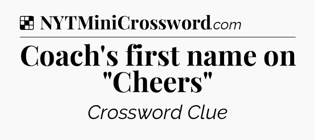 Solution: Coach's first name on 