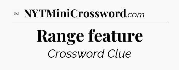 Range feature - WSJ Crossword