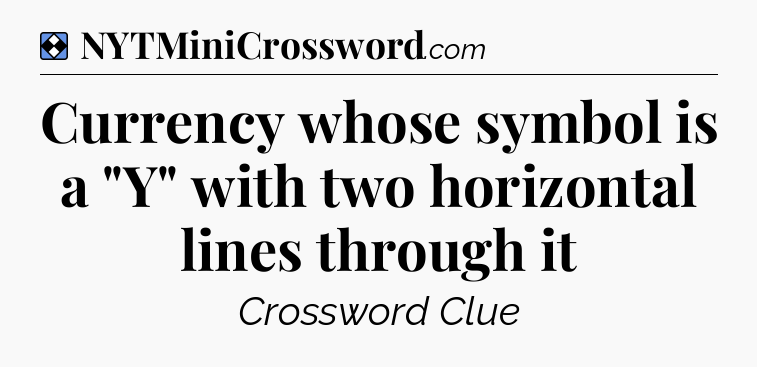 Solution: Currency whose symbol is a 