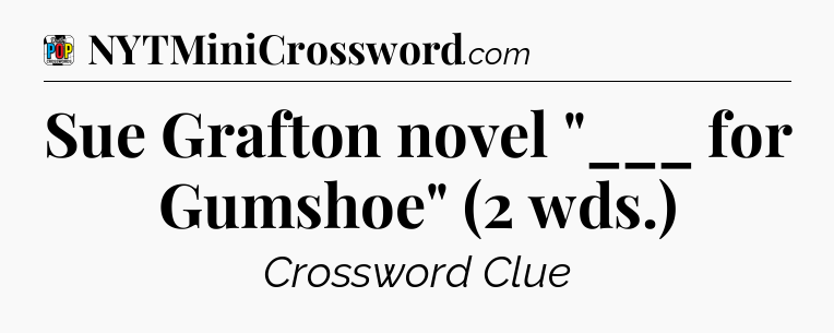 Sue Grafton novel 