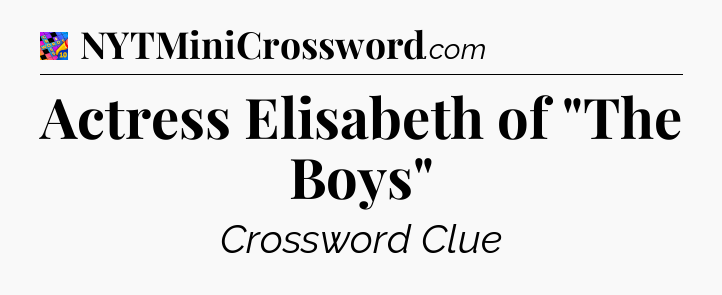 Actress Elisabeth of 