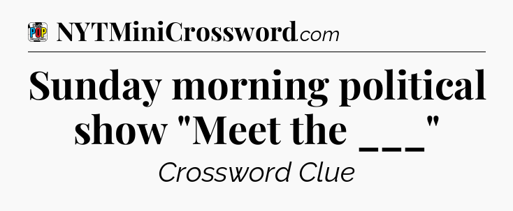 Sunday morning political show 