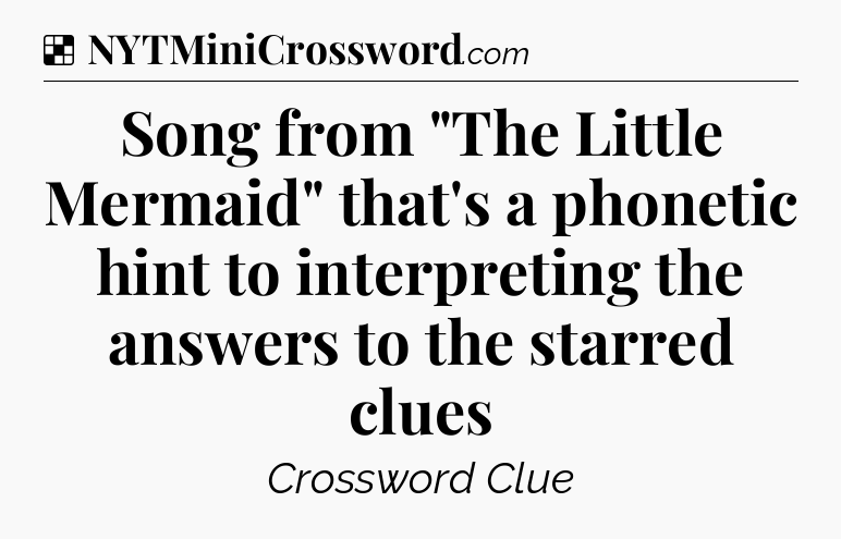 Solution: Song from 
