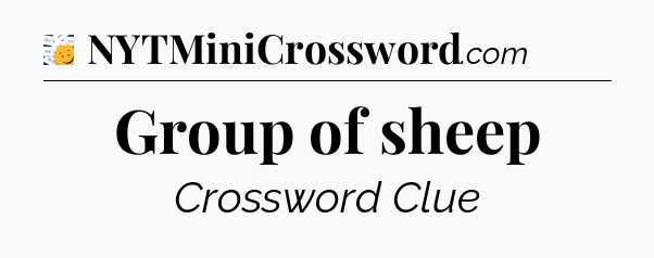 Group of sheep - 7 Little Words