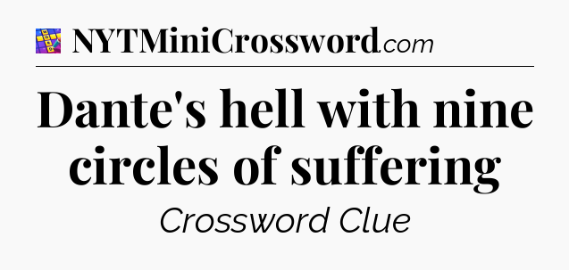 Dante's hell with nine circles of suffering Codycross