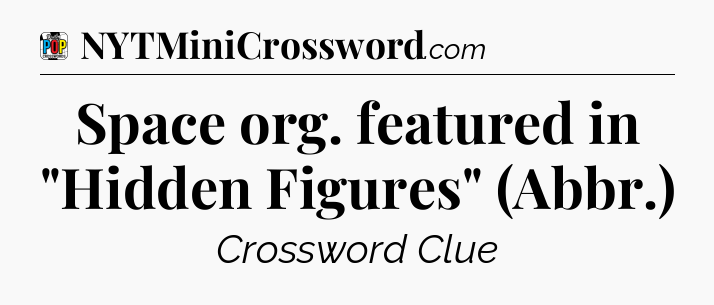 Space org. featured in 