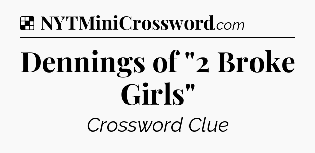 Solution: Dennings of 