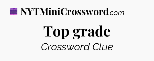 Top grade - Thomas Joseph Crossword