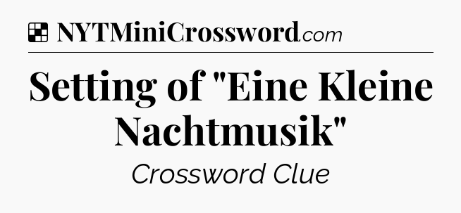 Solution: Setting of 