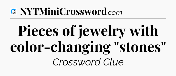 Pieces of jewelry with color-changing 