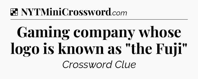 Solution: Gaming company whose logo is known as 