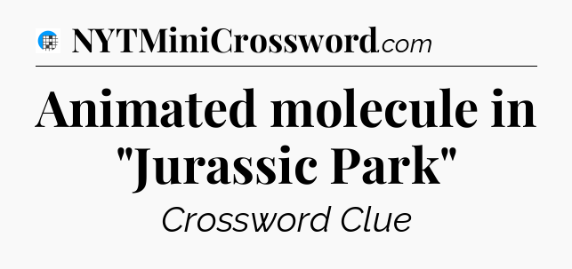 Animated molecule in 