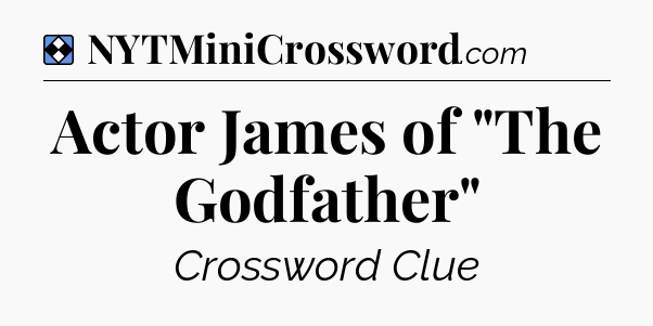 Solution: Actor James of 
