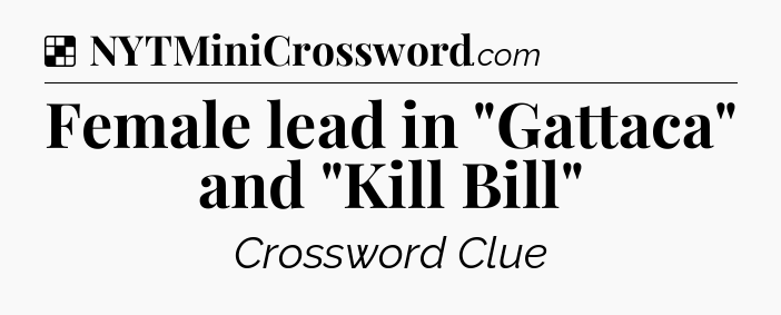 Solution: Female lead in 