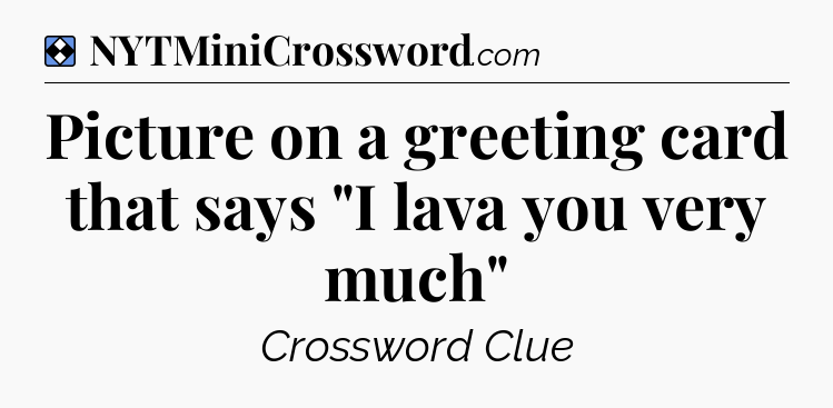 Solution: Picture on a greeting card that says 