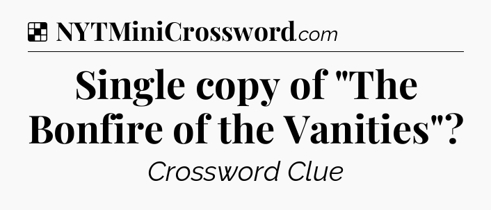 Solution: Single copy of 