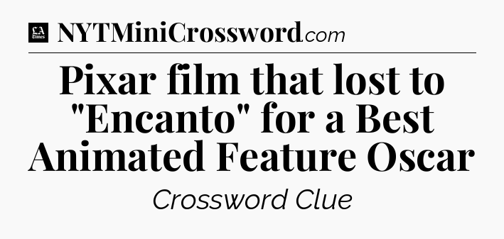 Pixar film that lost to 