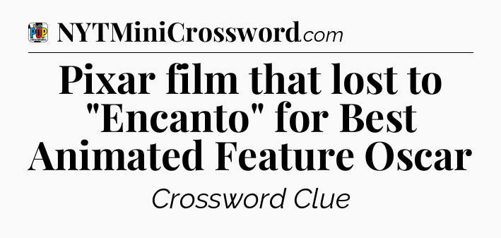 Pixar film that lost to 