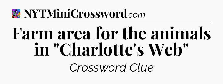 Farm area for the animals in 