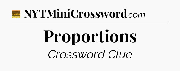 Proportions - Eugene Sheffer Crossword