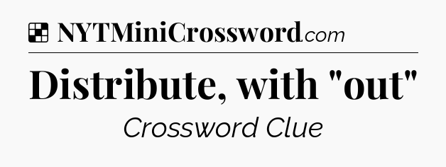 Solution: Distribute, with 