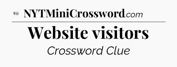 Website visitors - WSJ Crossword