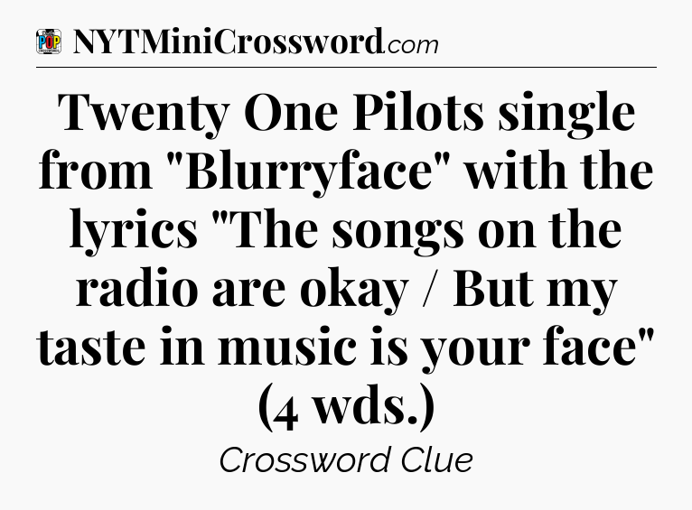 Twenty One Pilots single from 