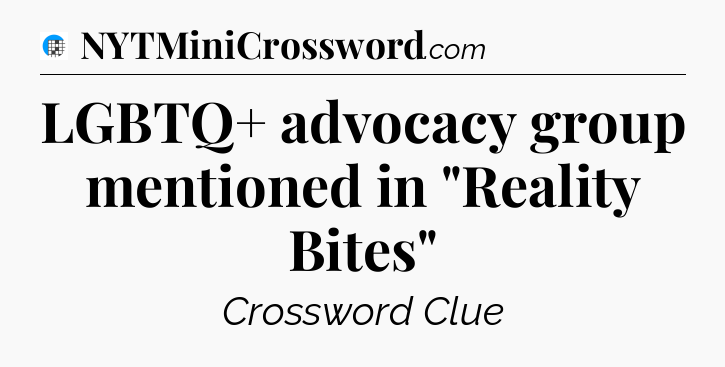 LGBTQ+ advocacy group mentioned in 