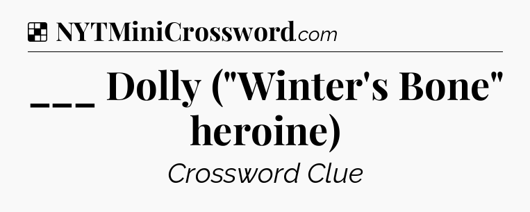 Solution: ___ Dolly (