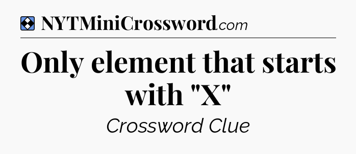 Solution: Only element that starts with 