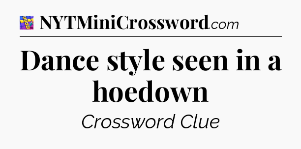 Dance style seen in a hoedown Codycross