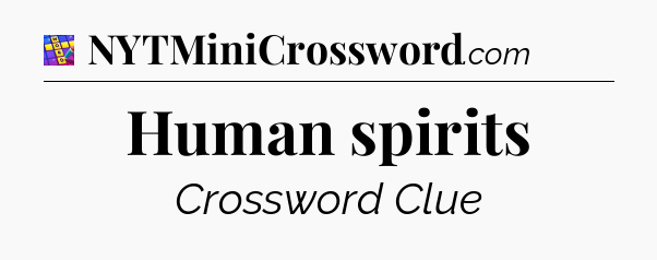 Human spirits Codycross