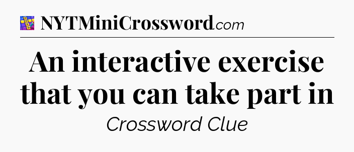 An interactive exercise that you can take part in Codycross