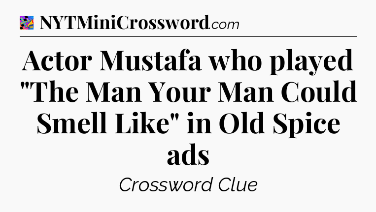 Actor Mustafa who played 