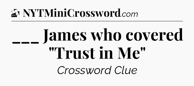 ___ James who covered 