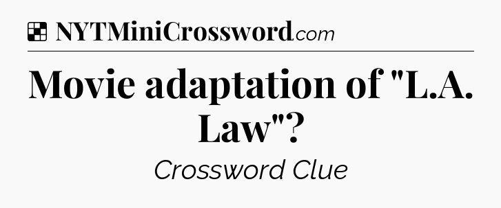 Solution: Movie adaptation of 