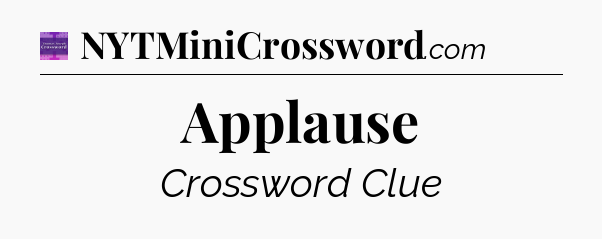 Applause - Thomas Joseph Crossword