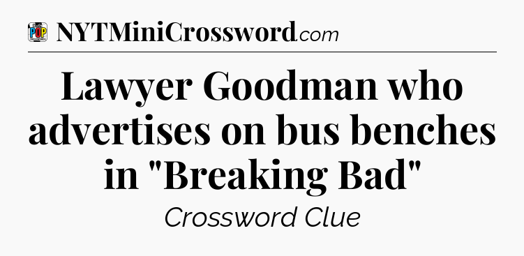 Lawyer Goodman who advertises on bus benches in 