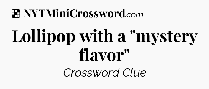 Solution: Lollipop with a 