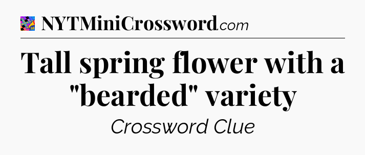 Tall spring flower with a 