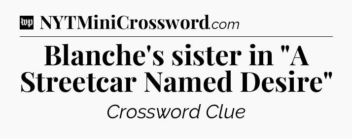 Blanche's sister in 